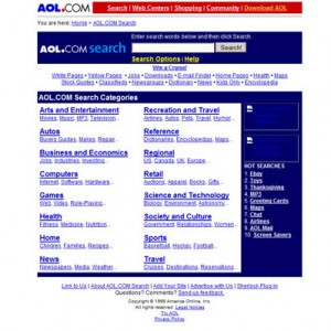 AOL Search in 1998