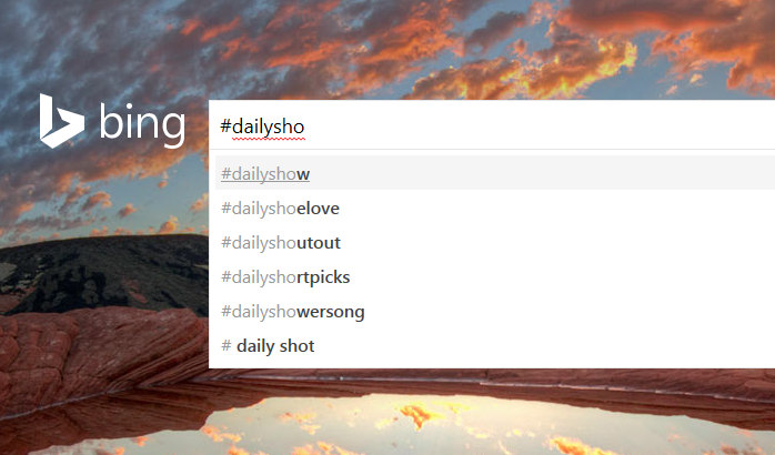 June Recap Bing Hashtag Search
