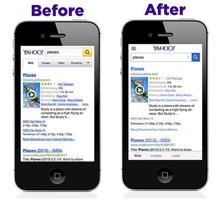 Yahoo iOS updates
