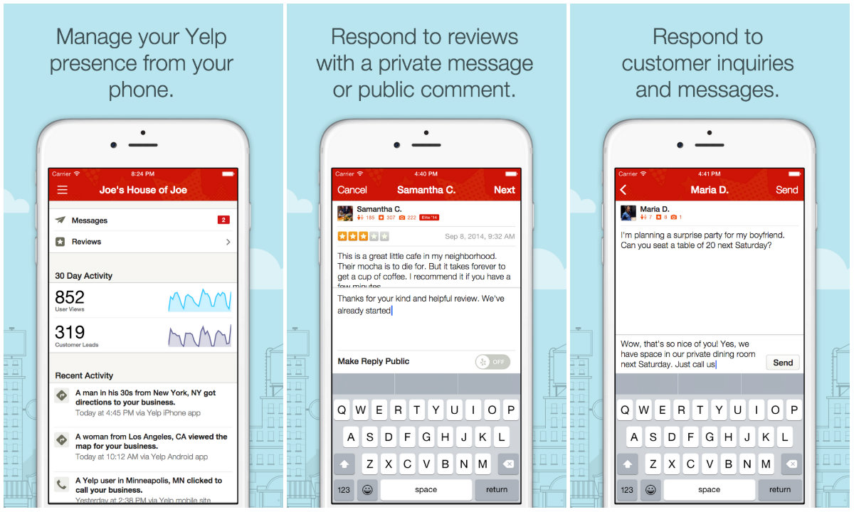 Yelp Business App